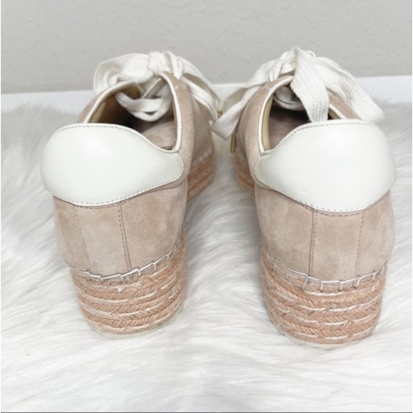 Joie Dabna Suede Platform Espadrille Sneaker Size 39 Blush Pink Low Top - Picture 7 of 10